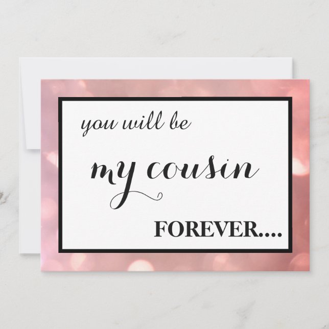 Will you be my junior bridesmaid? invitation (Front)