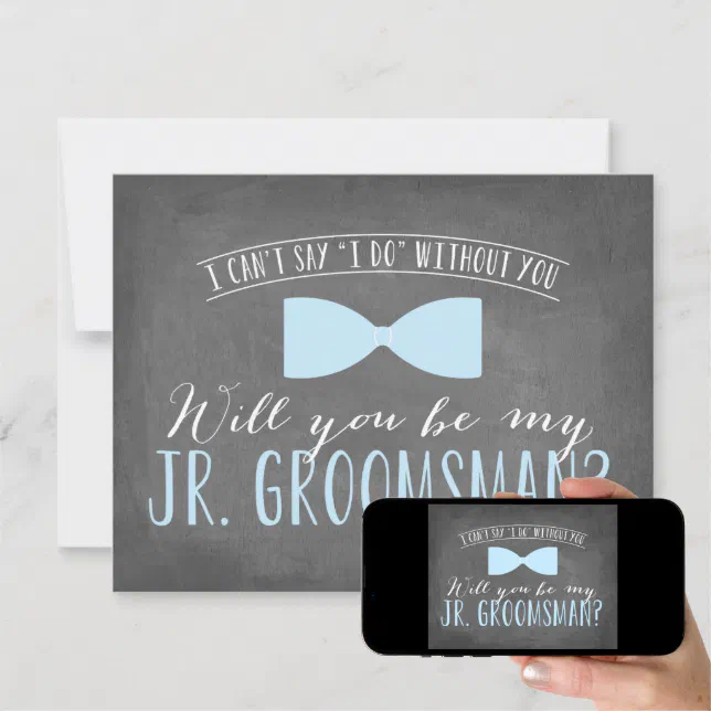 Will you be my Junior Groomsman ? | Groomsmen Invitation | Zazzle