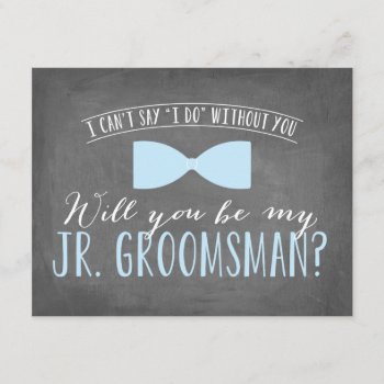 Will You Be My Junior Groomsman ? | Groomsmen Invitation by NBpaperco at Zazzle