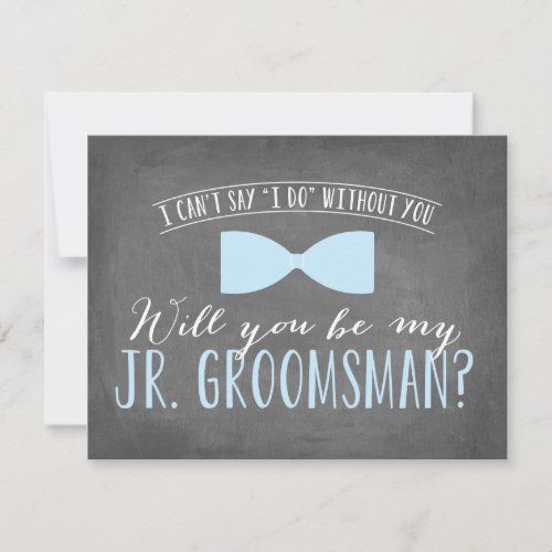 Will you be my Junior Groomsman   Groomsmen Invitation