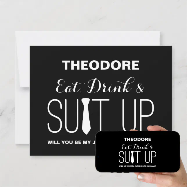 Will you be my Junior Groomsman ? | Groomsmen Invitation | Zazzle
