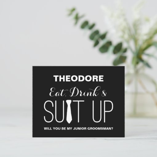 Will you be my Junior Groomsman ? | Groomsmen Invitation | Zazzle