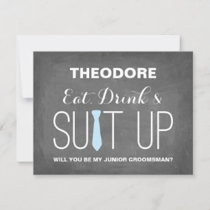 Will you be my Junior Groomsman ? Groomsmen Invitation