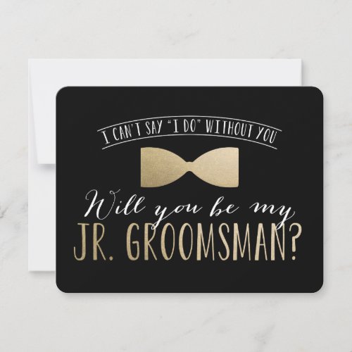 Will you be my Junior Groomsman   Groomsmen Invitation