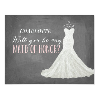 Will You Be My Maid of Honor | Bridesmaid Card