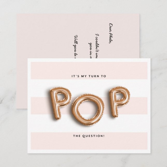 Will You Be My Maid of Honor? | Bridesmaid Card (Front/Back)