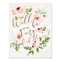 Will You Be My Maid of Honor | Bridesmaid Card