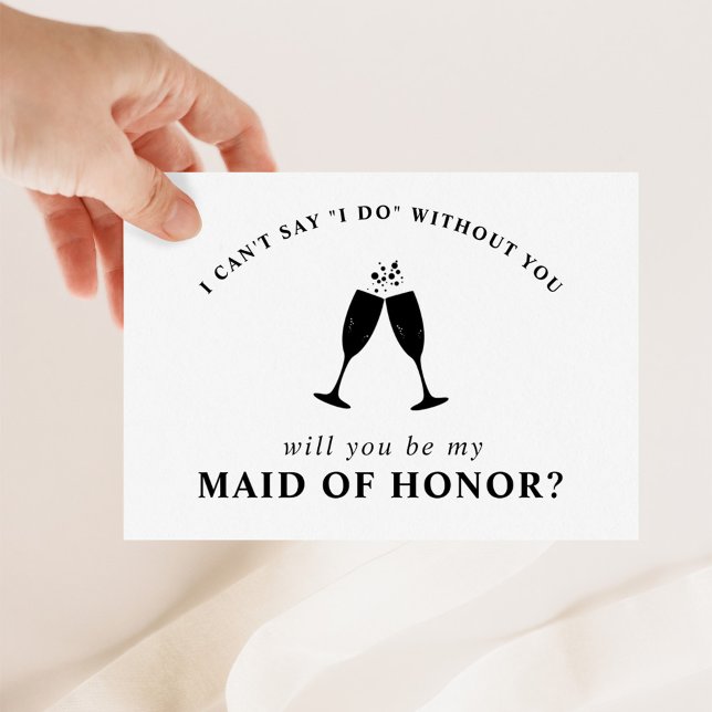 Will You Be My Maid of Honor? Brunch & Bubbly Invitation (Creator Uploaded)