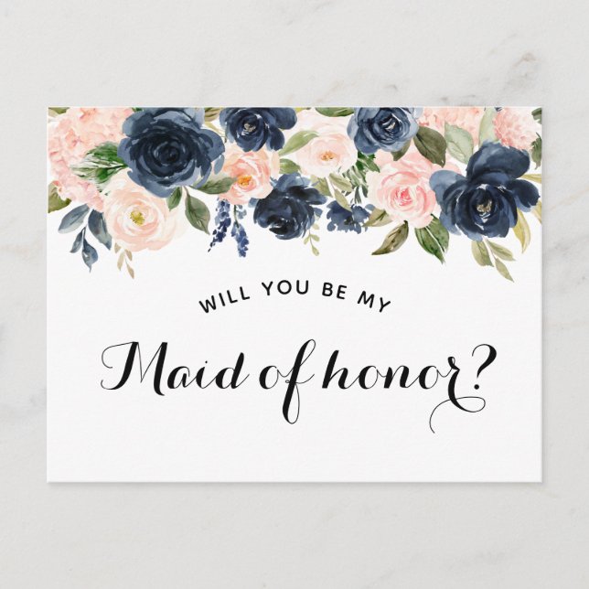 Will you be my maid of honor card (Front)