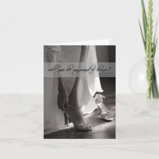 Will you be my maid of honor? card