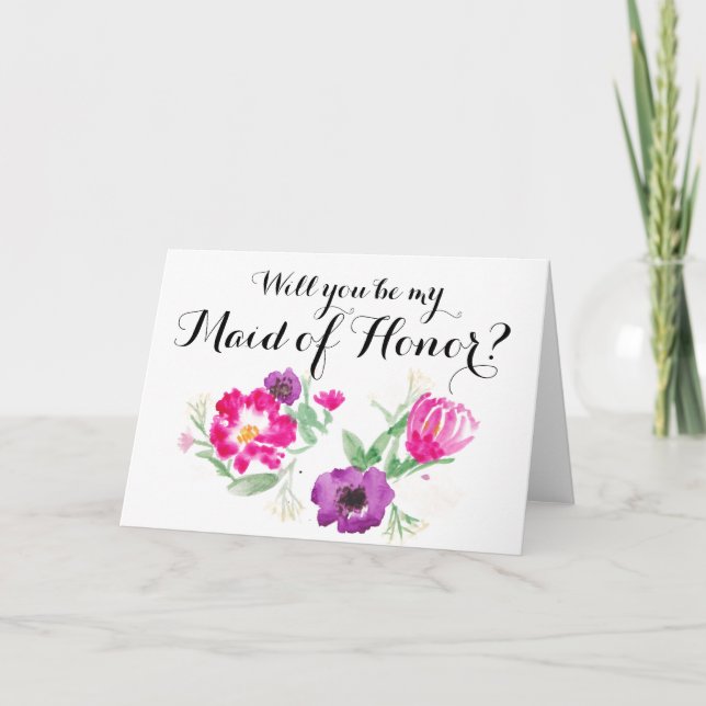Will you be my Maid of Honor Card (Front)