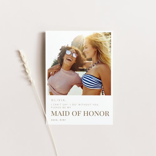 Will You Be My Maid of Honor Card