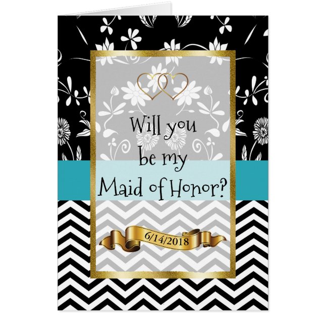 Will you be my Maid of Honor Card (Front)