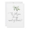 Will You Be My Maid of Honor Card - Greenery