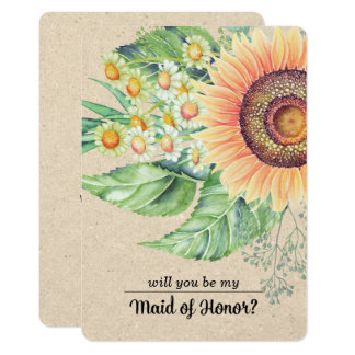 Will you be my Maid of Honor? Custom Invitations