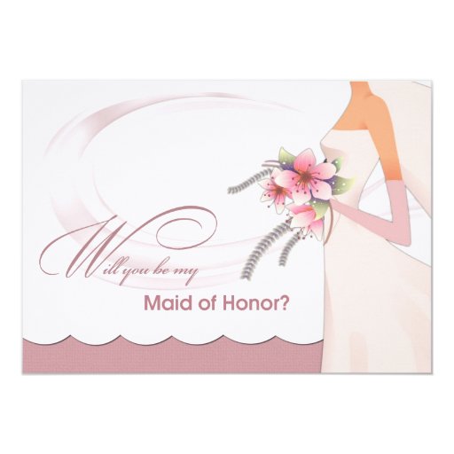 Maid Of Honor Invitation Wording 8