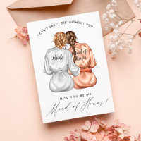 Will You Be My Maid of Honor? Girls In Silk Robes 