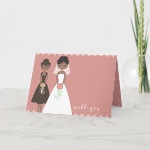 Will You Be My Maid of Honor Greeting Card 2