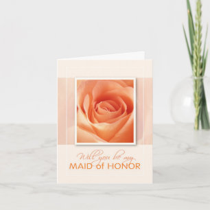 Will You Be My Maid of Honor Invitation
