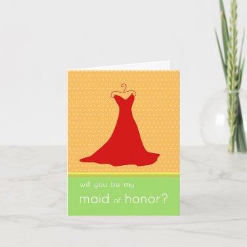 Will You Be My Maid Of Honor? Invitation by SquirrelHugger at Zazzle