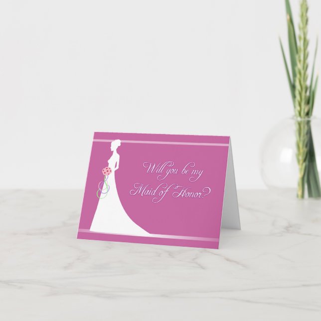 Will You Be My Maid of Honor? Invitation (Front)