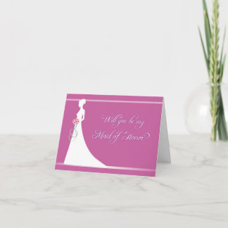 Will You Be My Maid of Honor? Invitation