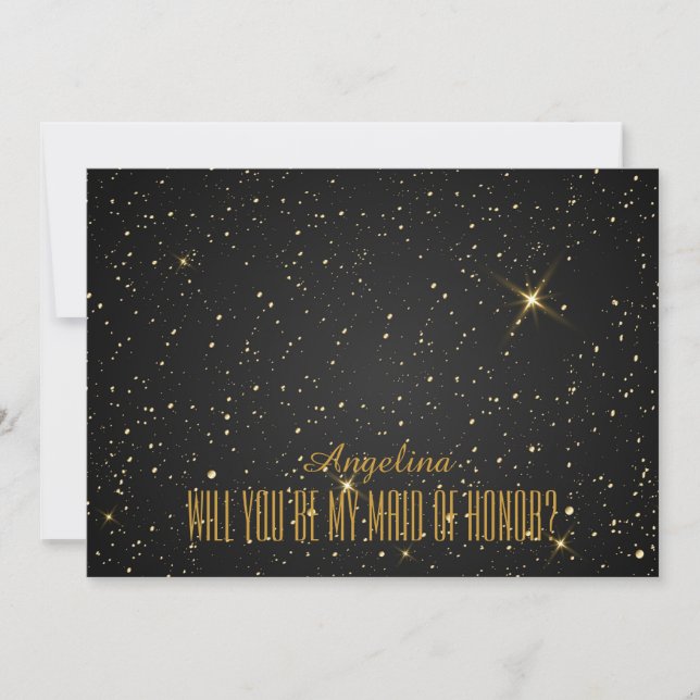 Will you be my MAID OF HONOR? Invitation (Front)