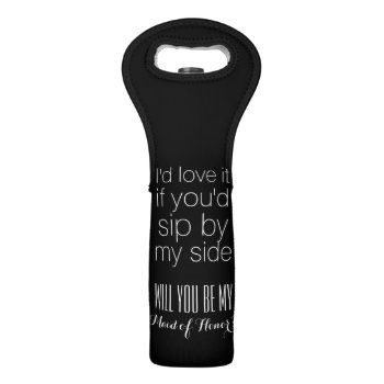 Will You Be My Maid Of Honor Matron Gift Bag by iBella at Zazzle