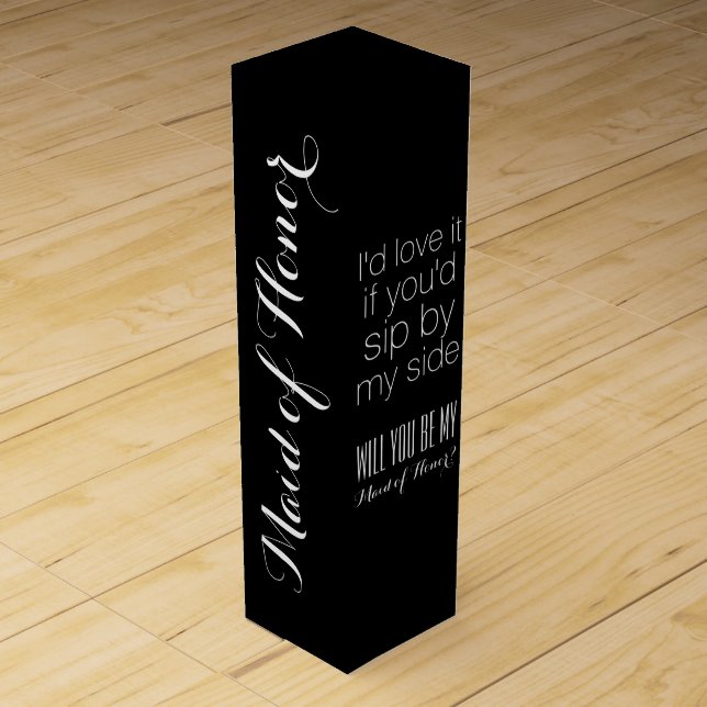 Will you be my maid of honor matron gift box (Front)