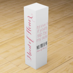 Will you be my maid of honor matron gift box
