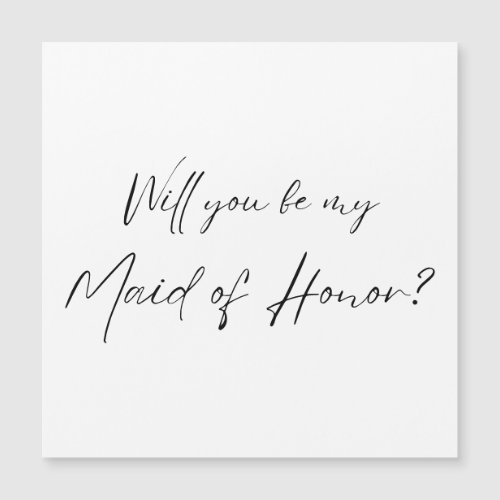 Will you be my Maid of Honor MOH Proposal