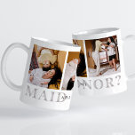 Will You Be My Maid of Honor? Personalized Mug<br><div class="desc">Personalize this mug for your girls and give it as a lovely gift!</div>