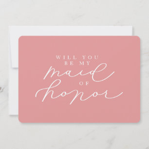 Will You Be My Maid of Honor Photo Proposal Card