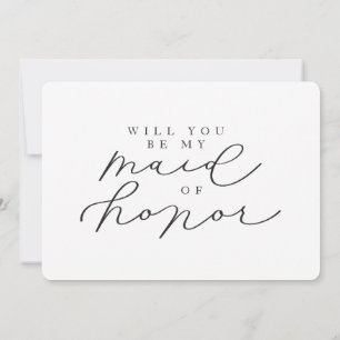 Will You Be My Maid of Honor Photo Proposal Card