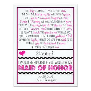 maid honor poem gifts on zazzle