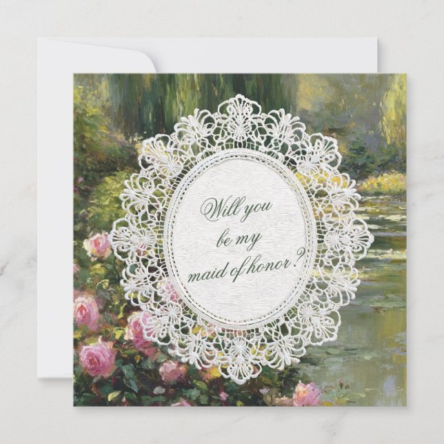 Will You Be My Maid of Honor Proposal Card (Front)
