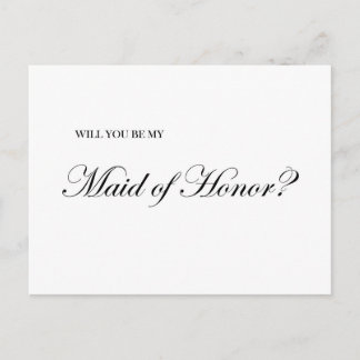 Will You Be My Maid of Honor Proposal Card