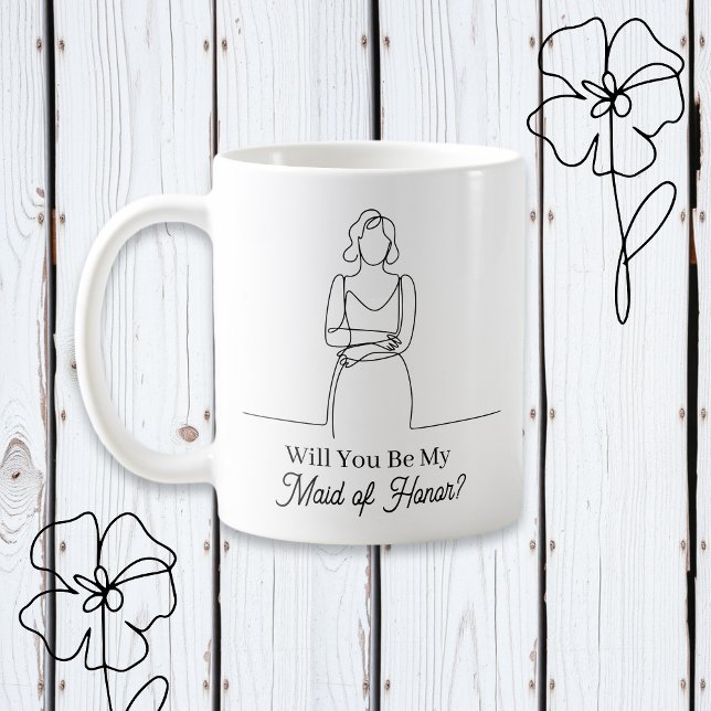 Will You Be My Maid of Honor Proposal Coffee Mug (Creator Uploaded)