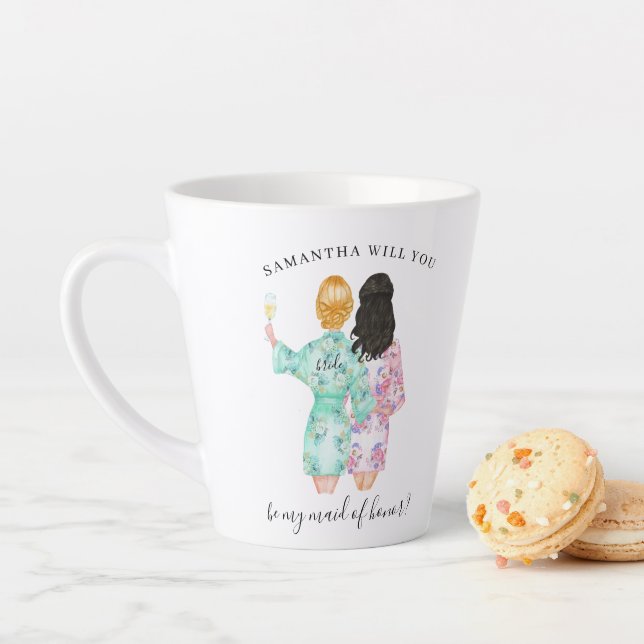 Will you be my Maid of Honor Proposal Latte Mug (In Situ)