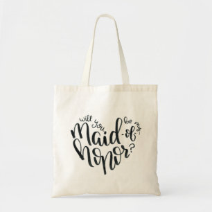 Will You Be My Maid of Honor? Proposal Tote Bag