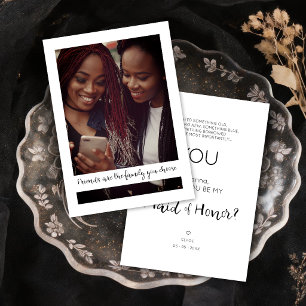 Will You Be My Maid of Honor Quote Photo Proposal