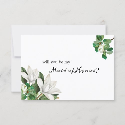 Will You Be My Maid of Honor Southern Magnolia