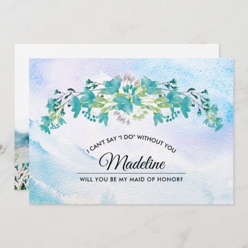 Will you be my Maid of Honor Spring Mountains Invitation