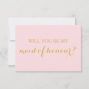 Will You Be My Maid of Honour Card Bridal Party