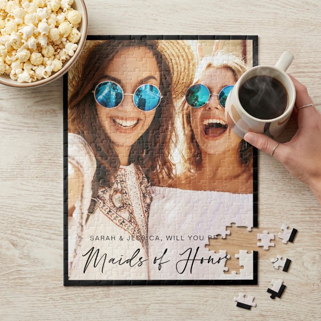 Will You Be My Maids of Honor? Proposal Photo Jigsaw Puzzle (Will You Be My Maids of Honor? Proposal Photo Jigsaw Puzzle)
