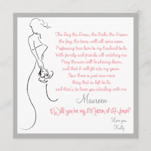 Will you be my Matron of Honor? Card
