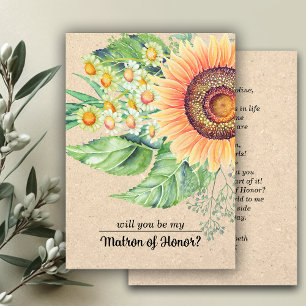 Will you be my Matron of Honor? Custom Invitations
