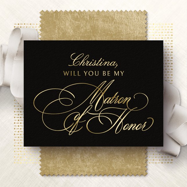 Will You Be My Matron of Honor Foil Card (Creator Uploaded)