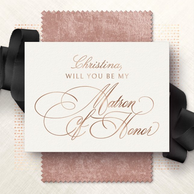 Will You Be My Matron of Honor Foil Card (Creator Uploaded)