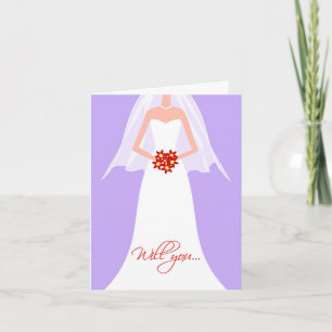 Will You Be My Matron of Honor? Invitation